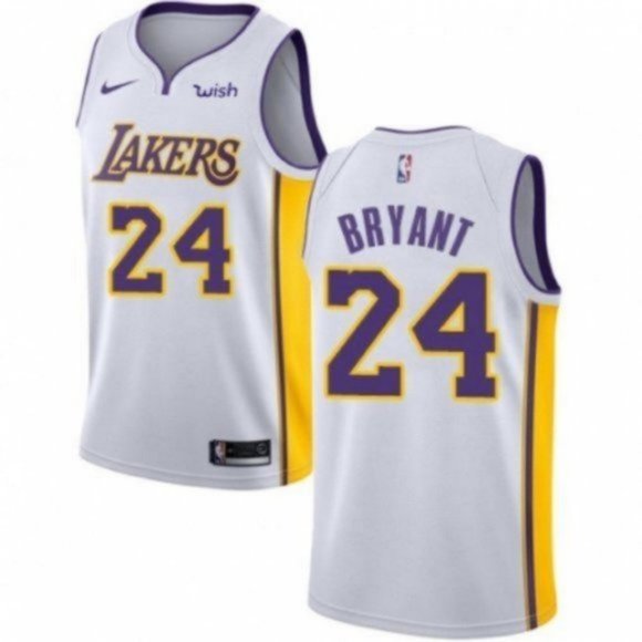 Shirts | Los Angeles Lakers 24 Kobe Bryant White Jersey | Poshmark Shirts | Los Angeles Lakers 24 Kobe Bryant White Jersey | Poshmark